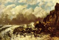 Courbet, Gustave - Marine A Etretat